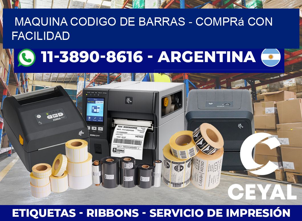 MAQUINA CODIGO DE BARRAS – Comprá con facilidad