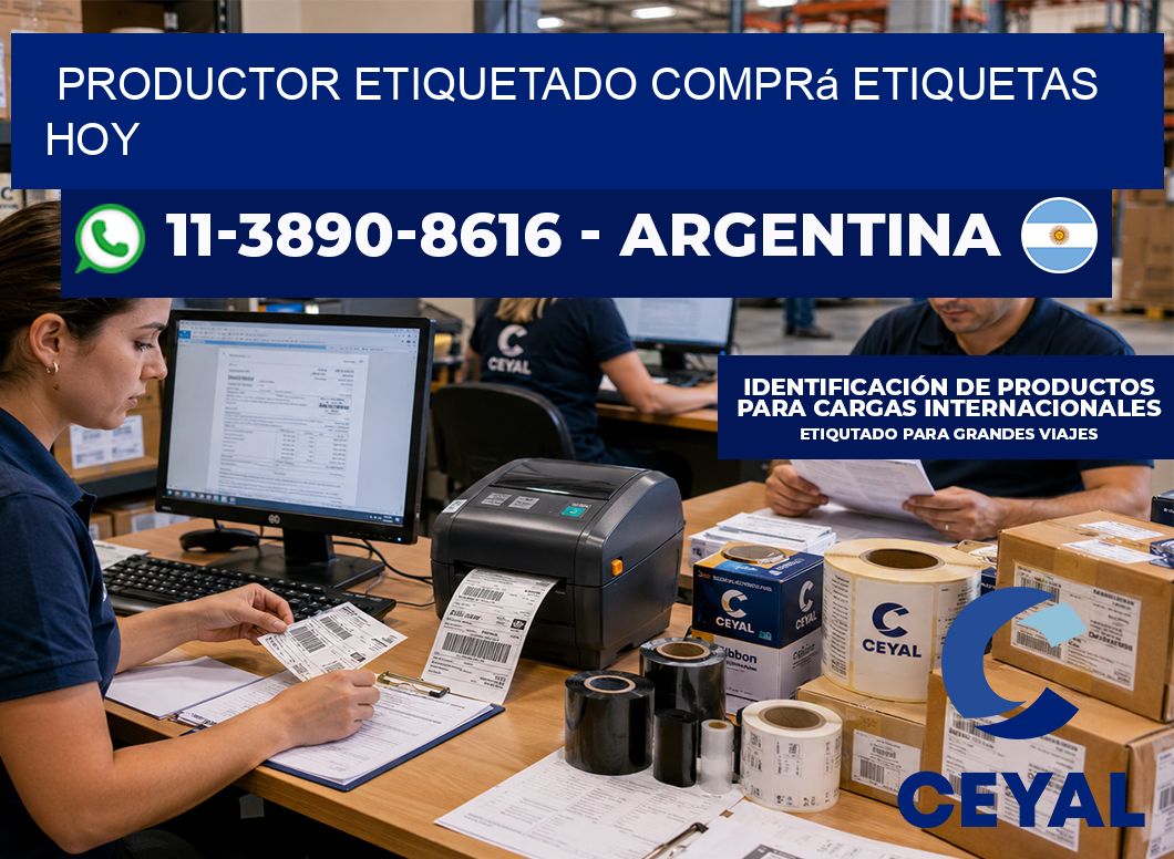 PRODUCTOR ETIQUETADO Comprá etiquetas hoy