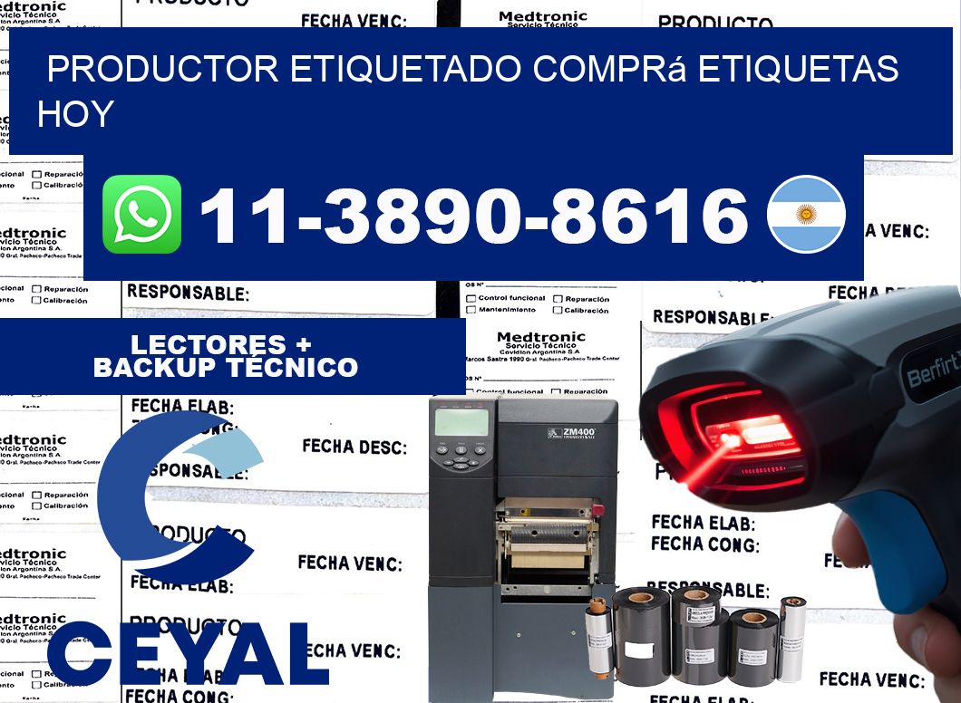 PRODUCTOR ETIQUETADO Comprá etiquetas hoy