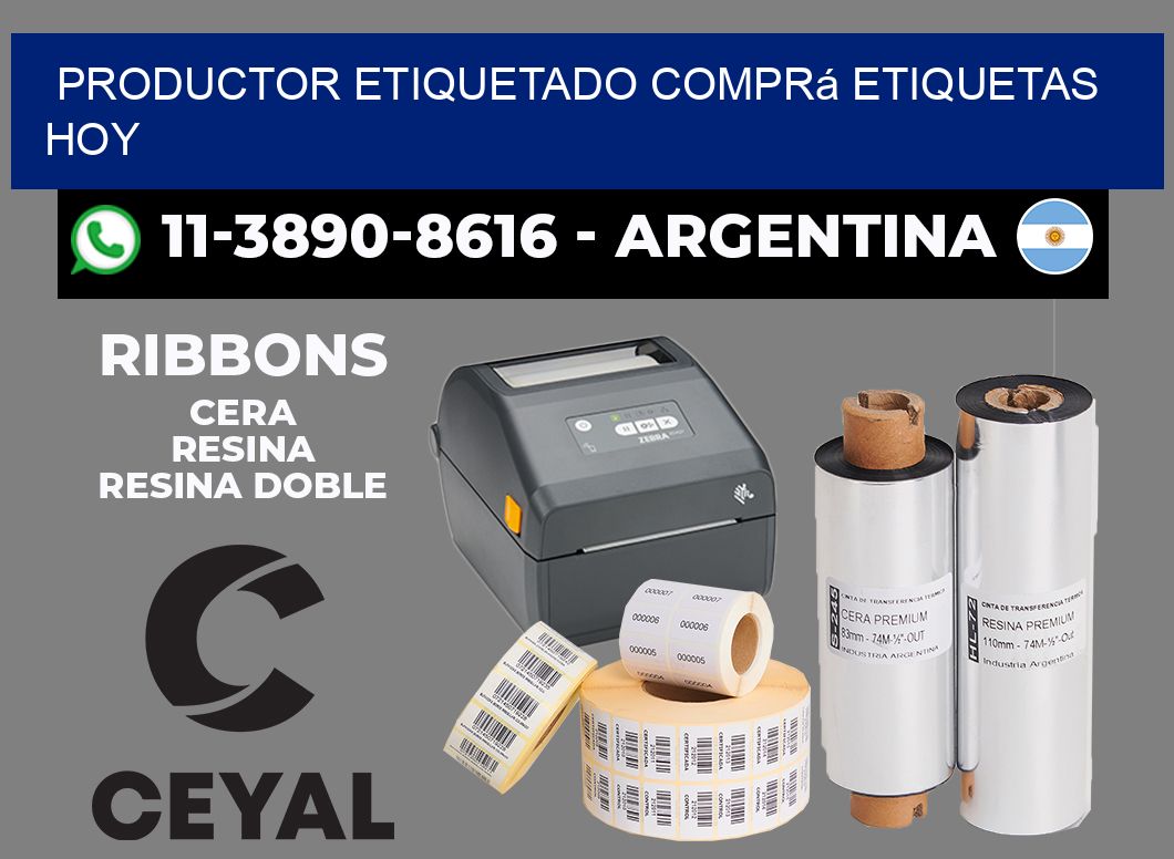 PRODUCTOR ETIQUETADO Comprá etiquetas hoy