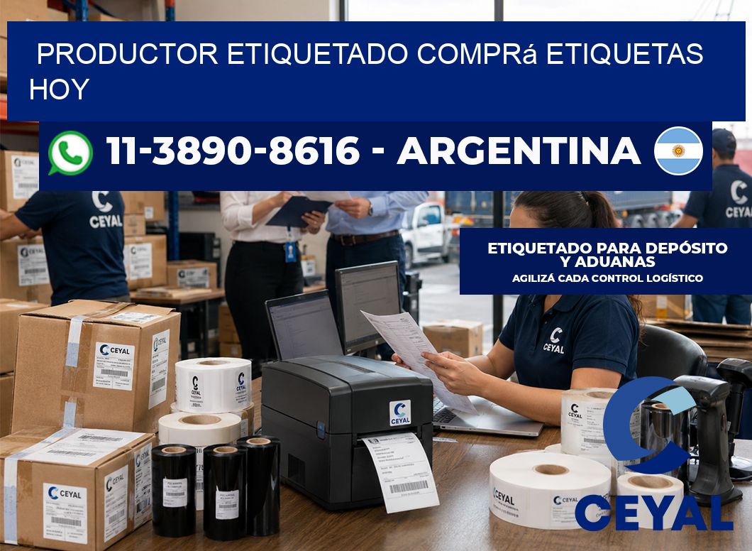 PRODUCTOR ETIQUETADO Comprá etiquetas hoy