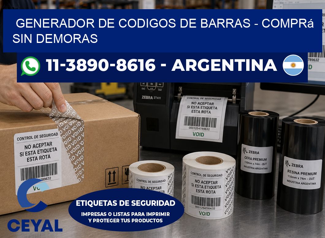 generador de codigos de barras - Comprá sin demoras
