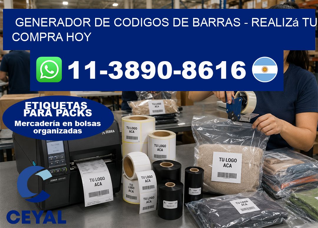 generador de codigos de barras - Realizá tu compra hoy