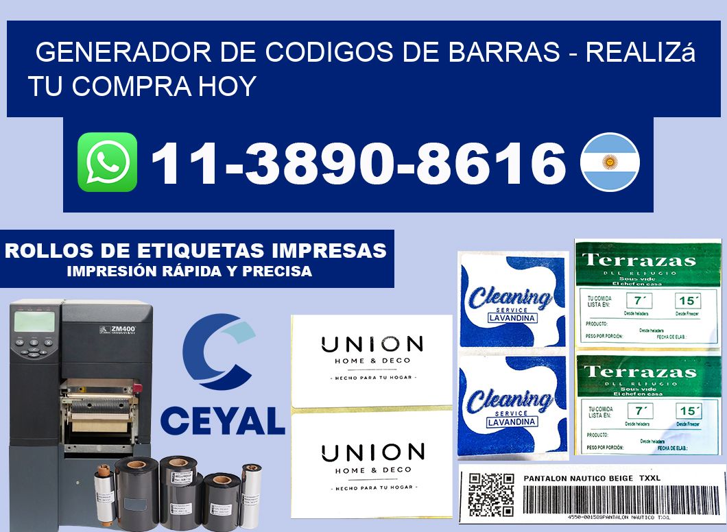 generador de codigos de barras - Realizá tu compra hoy