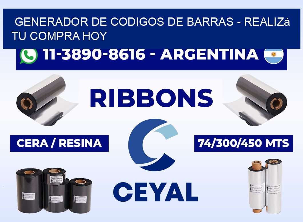 generador de codigos de barras - Realizá tu compra hoy