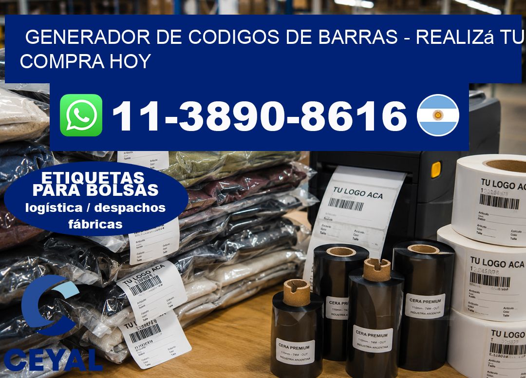 generador de codigos de barras – Realizá tu compra hoy
