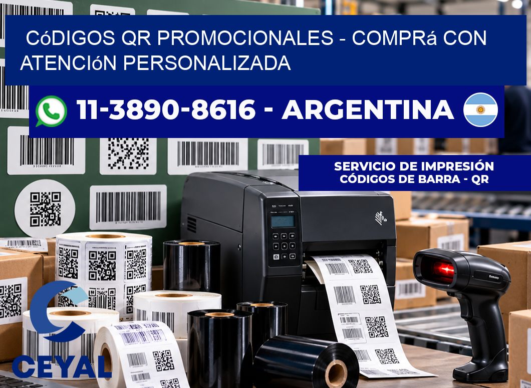 Códigos QR Promocionales - Comprá con atención personalizada