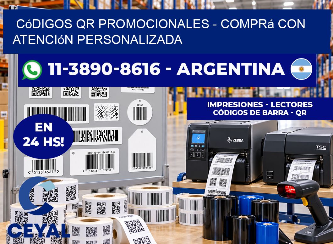 Códigos QR Promocionales - Comprá con atención personalizada