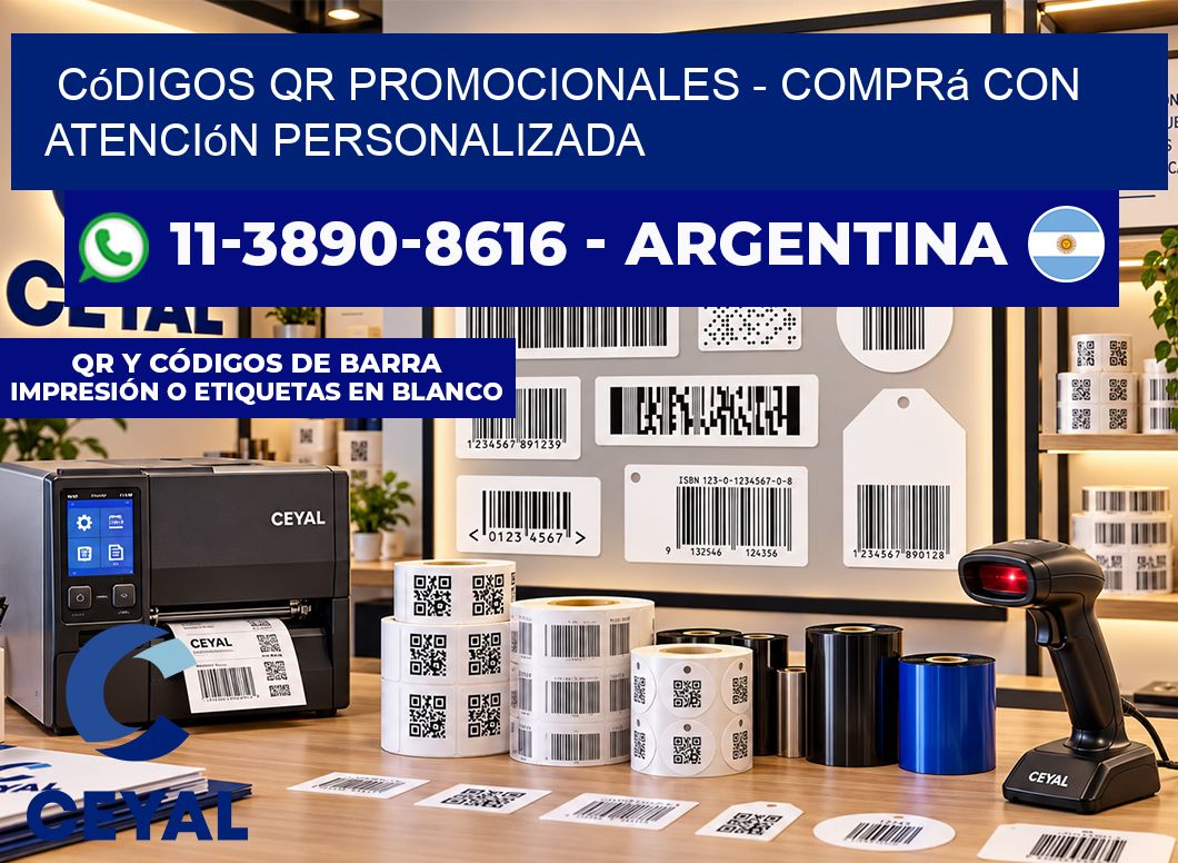 Códigos QR Promocionales - Comprá con atención personalizada