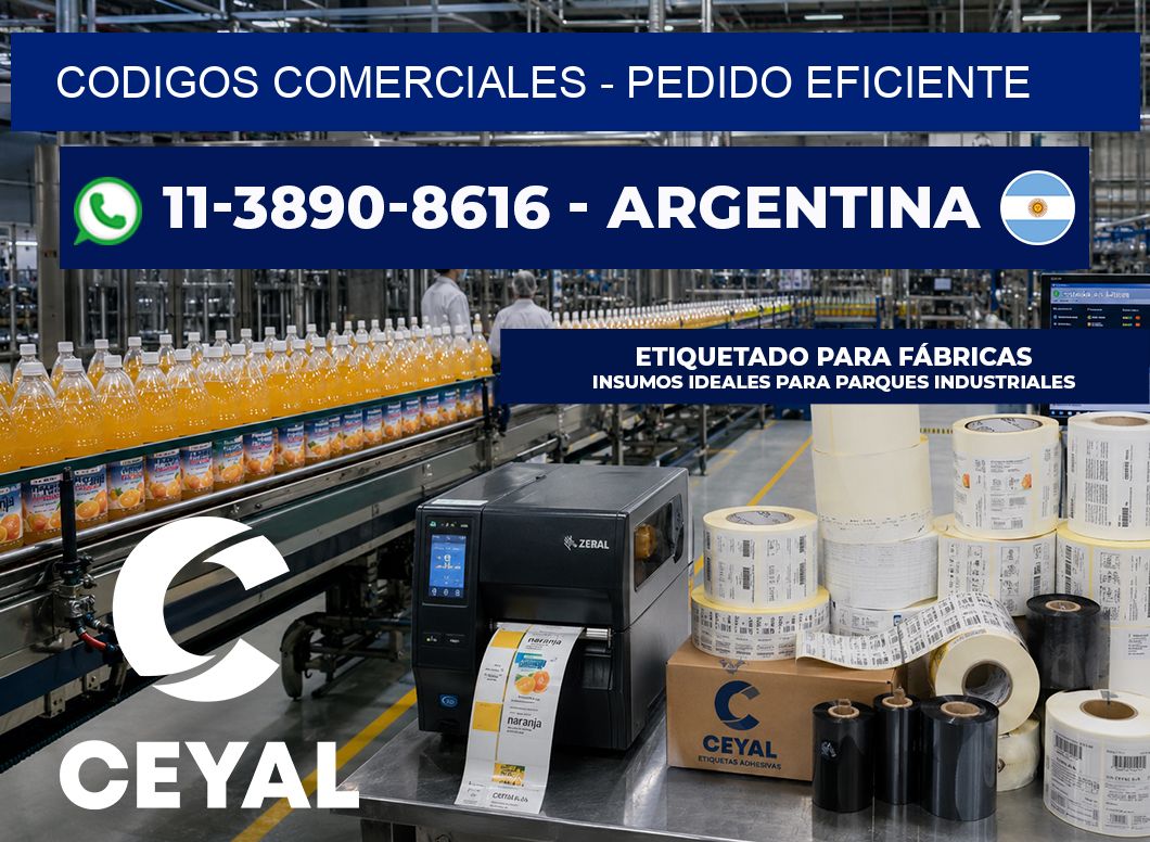 Codigos comerciales – Pedido eficiente