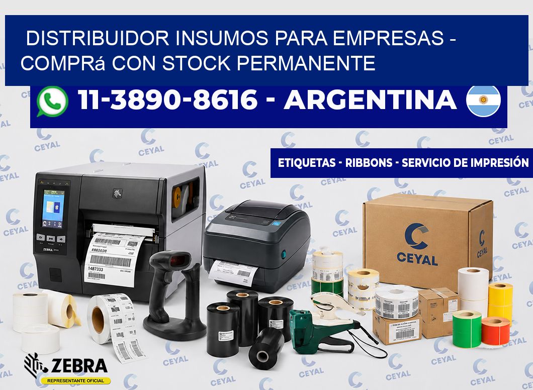 DISTRIBUIDOR INSUMOS PARA EMPRESAS - Comprá con stock permanente