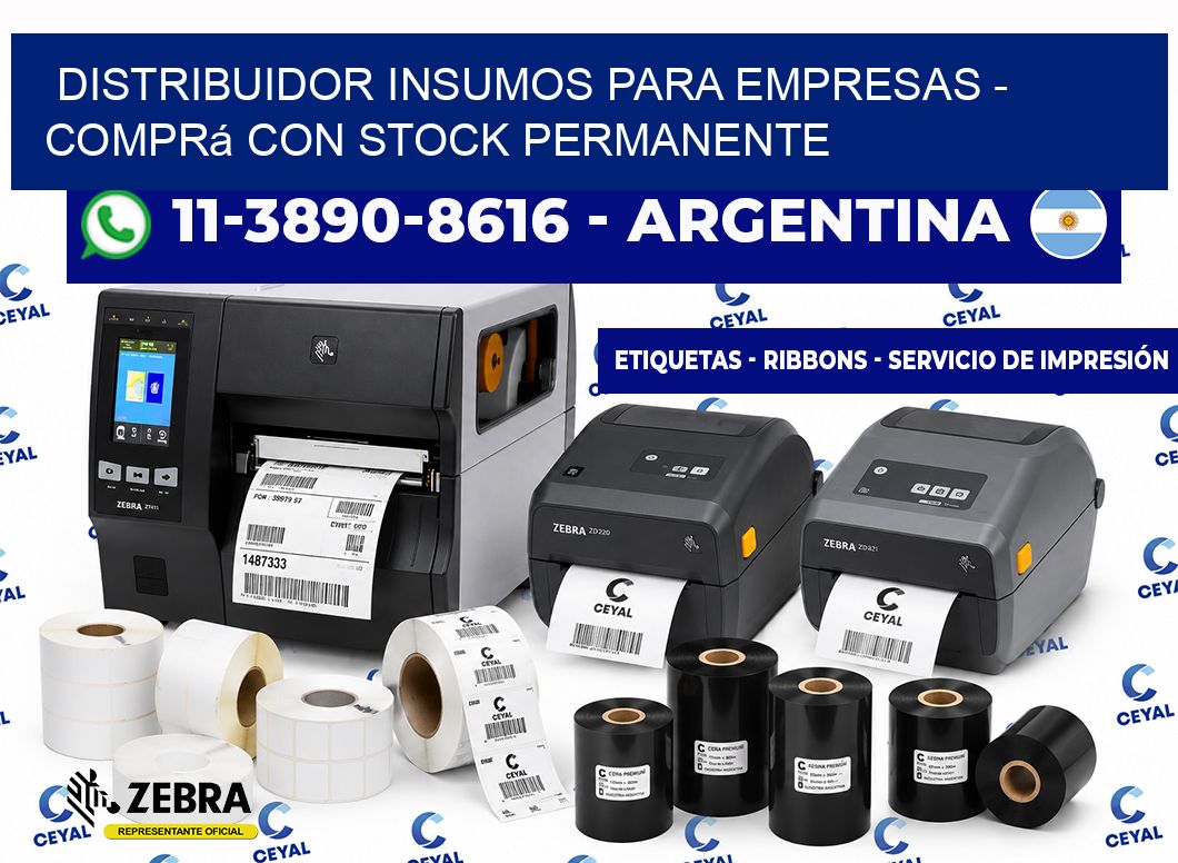 DISTRIBUIDOR INSUMOS PARA EMPRESAS - Comprá con stock permanente