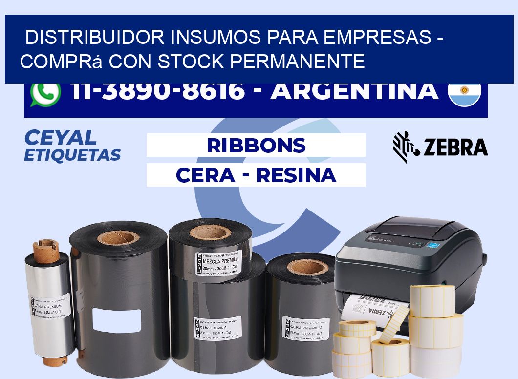 DISTRIBUIDOR INSUMOS PARA EMPRESAS - Comprá con stock permanente