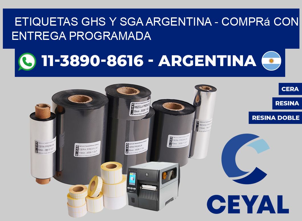 ETIQUETAS GHS Y SGA ARGENTINA - Comprá con entrega programada