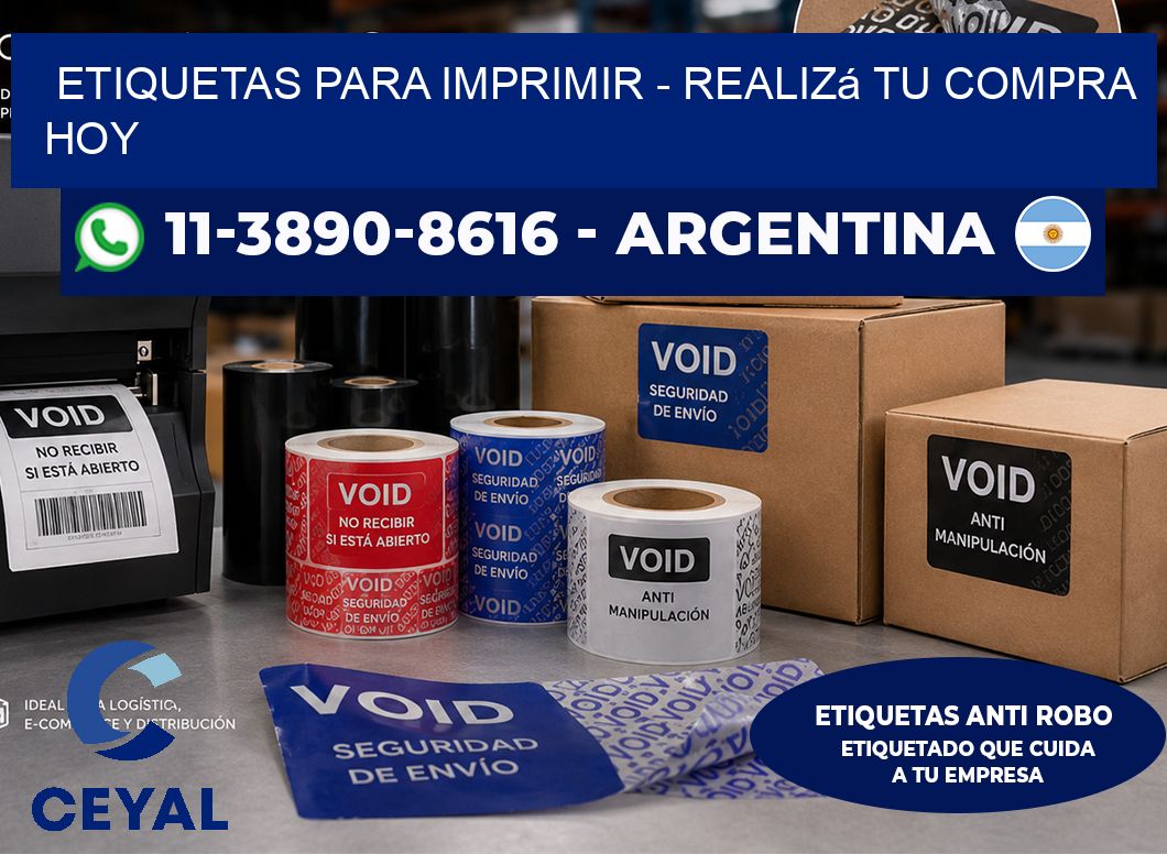 ETIQUETAS PARA IMPRIMIR – Realizá tu compra hoy