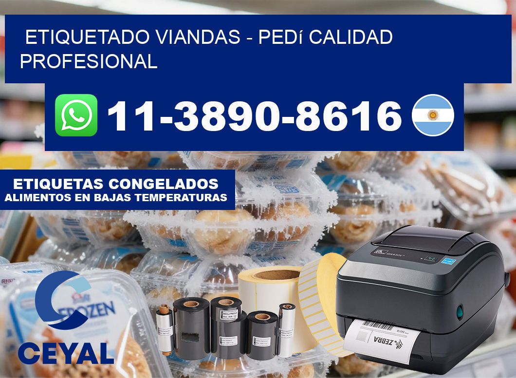 Etiquetado viandas - Pedí calidad profesional