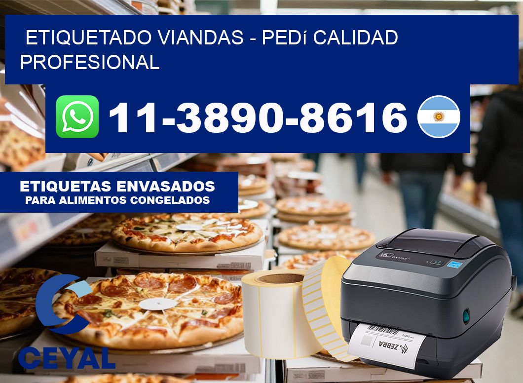 Etiquetado viandas – Pedí calidad profesional