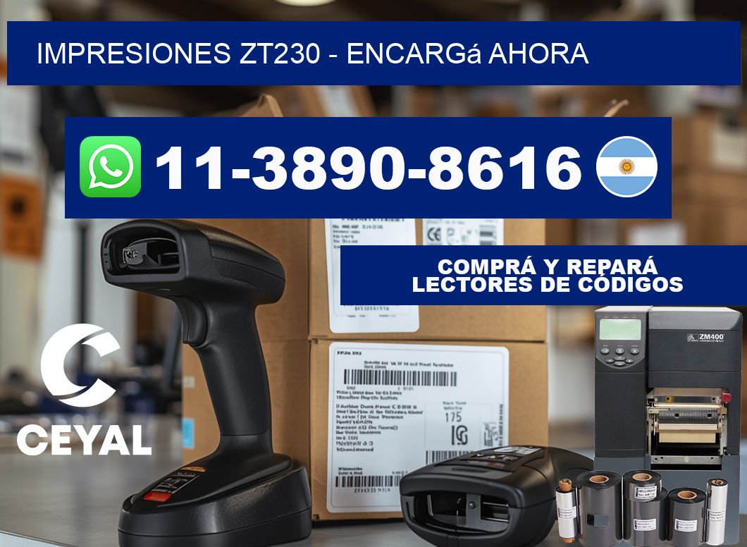 Impresiones ZT230 - Encargá ahora