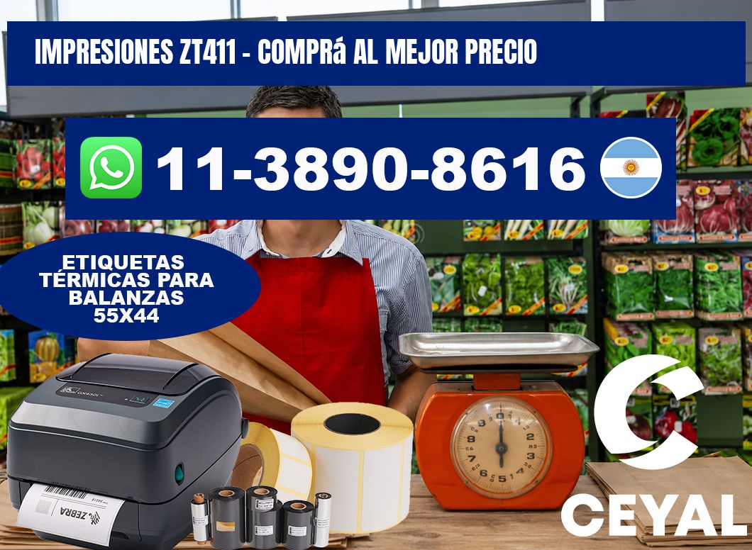 Impresiones ZT411 - Comprá al mejor precio