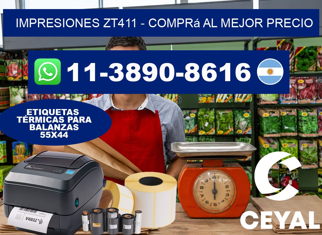 Impresiones ZT411 – Comprá al mejor precio