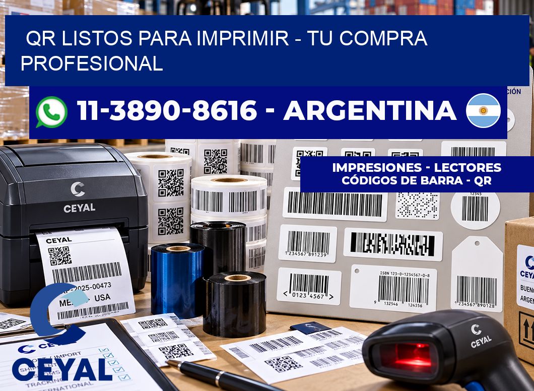 QR Listos para Imprimir - Tu compra profesional