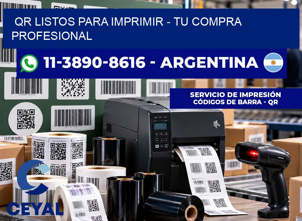 QR Listos para Imprimir - Tu compra profesional