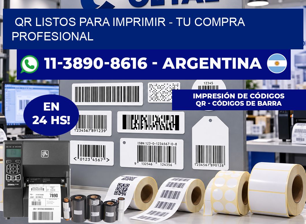 QR Listos para Imprimir - Tu compra profesional