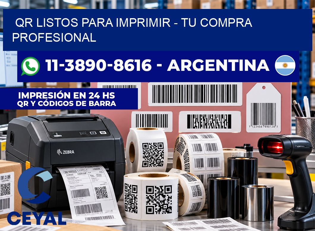 QR Listos para Imprimir – Tu compra profesional