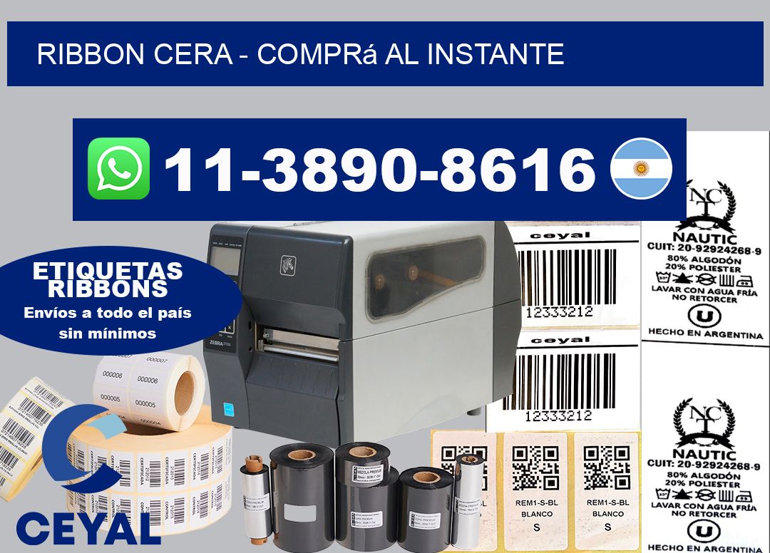 Ribbon cera - Comprá al instante