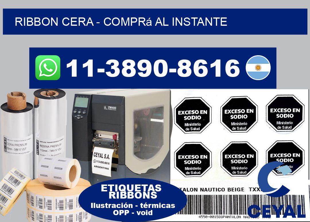 Ribbon cera - Comprá al instante