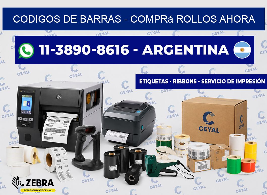 codigos de barras - Comprá rollos ahora