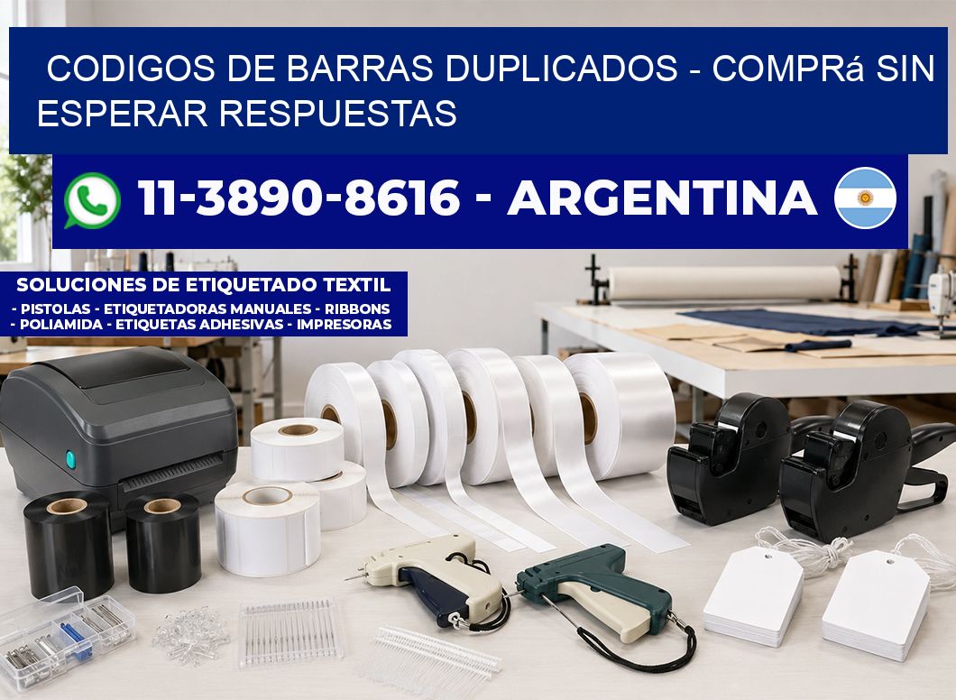 codigos de barras duplicados - Comprá sin esperar respuestas