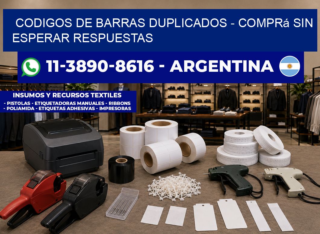 codigos de barras duplicados – Comprá sin esperar respuestas