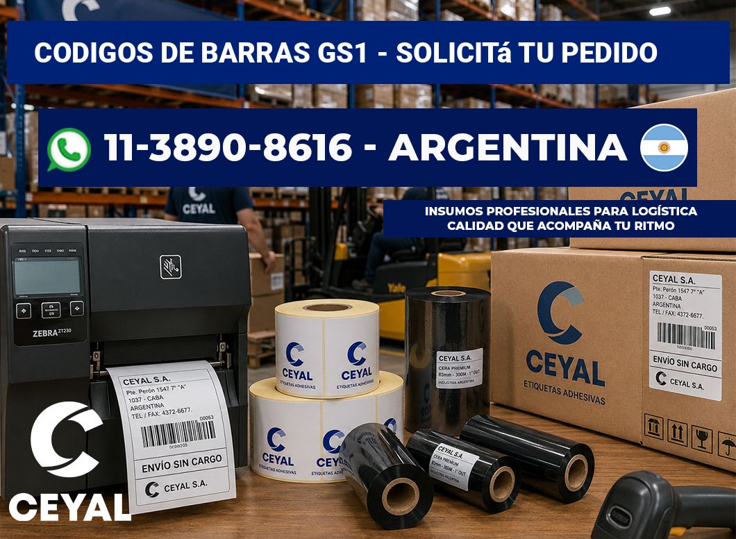 codigos de barras gs1 - Solicitá tu pedido