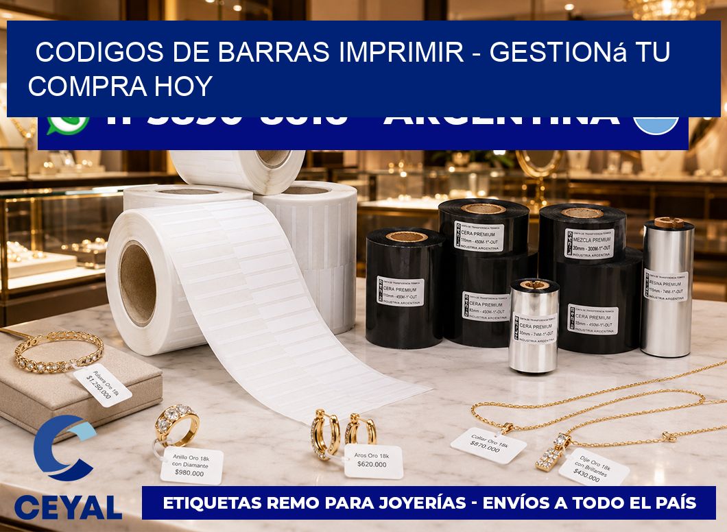codigos de barras imprimir - Gestioná tu compra hoy