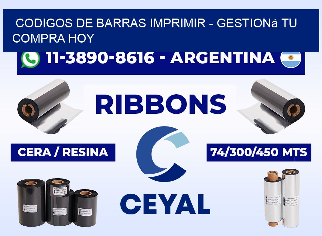 codigos de barras imprimir - Gestioná tu compra hoy