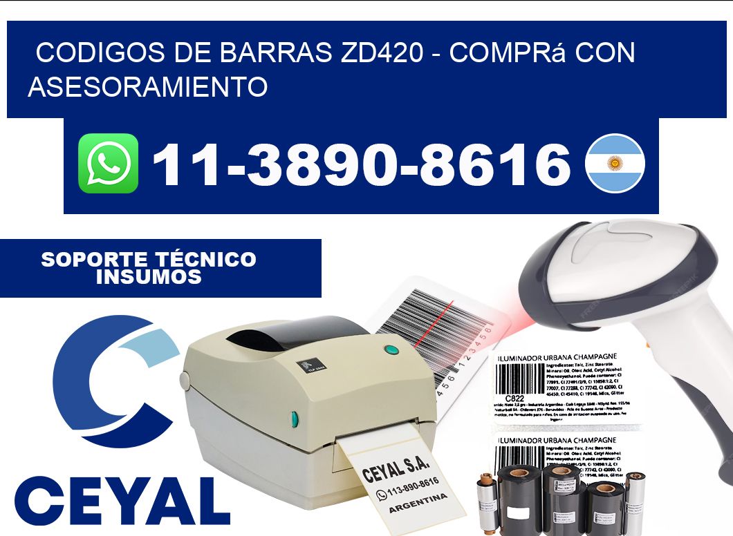 codigos de barras zd420 - Comprá con asesoramiento