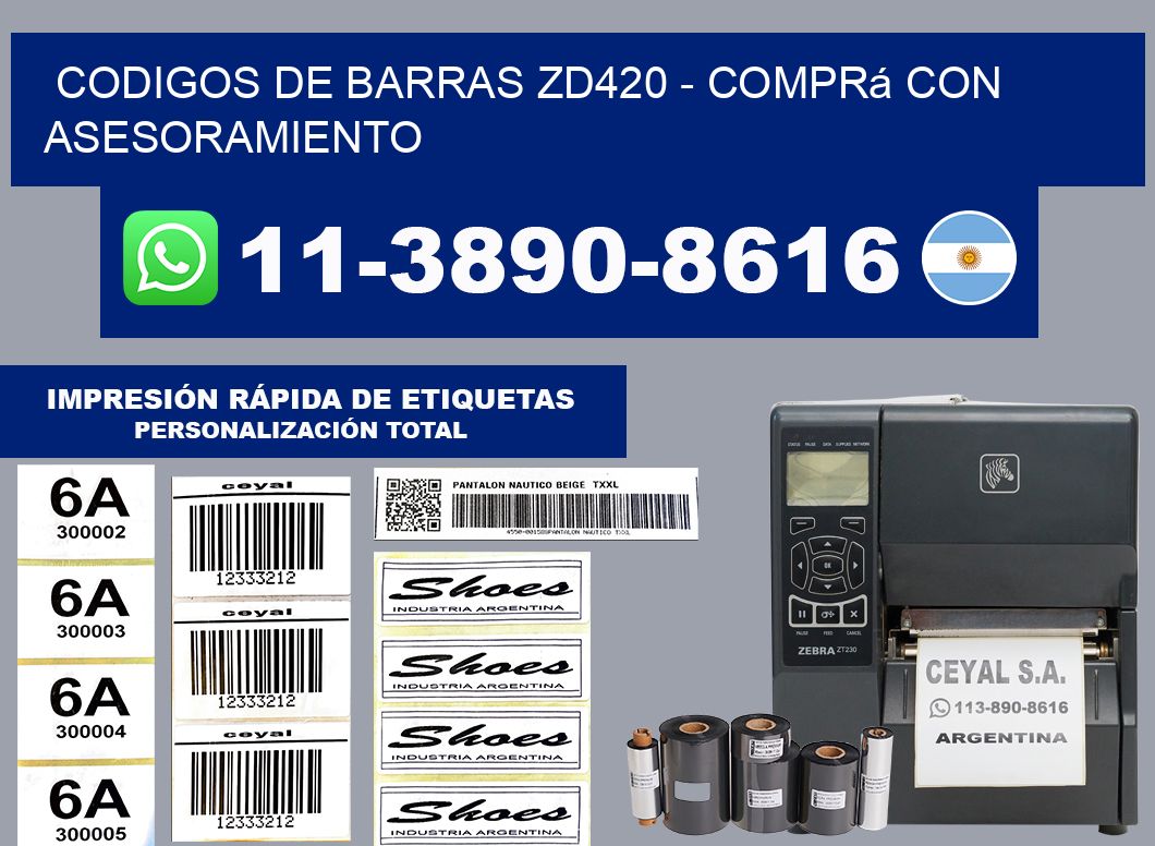 codigos de barras zd420 - Comprá con asesoramiento