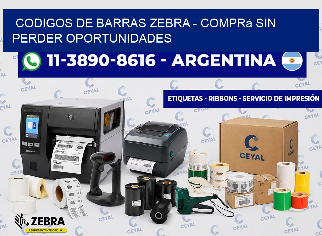 codigos de barras zebra - Comprá sin perder oportunidades
