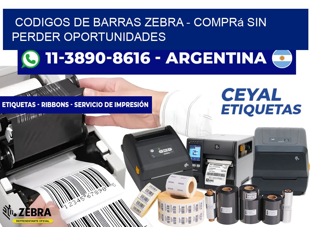 codigos de barras zebra - Comprá sin perder oportunidades