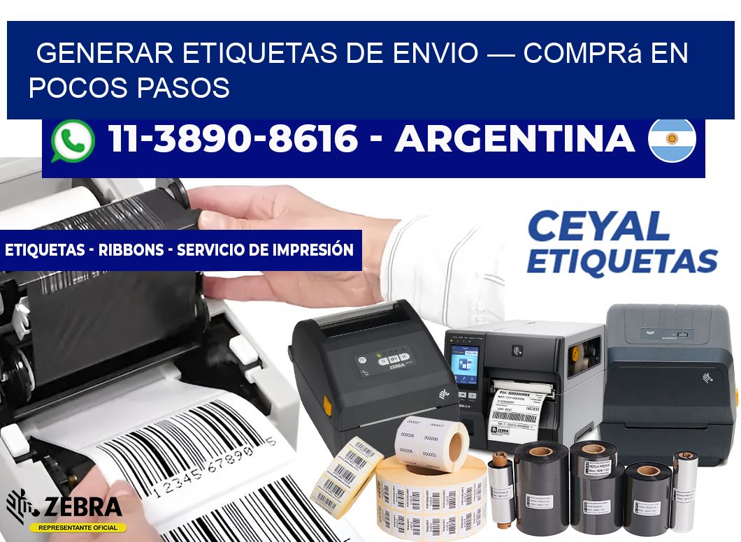 generar etiquetas de envio — Comprá en pocos pasos