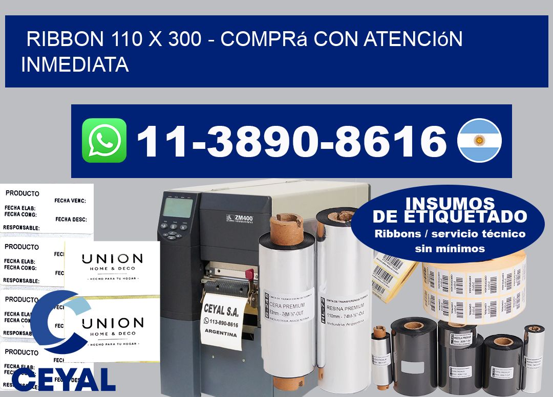 ribbon 110 x 300 - Comprá con atención inmediata