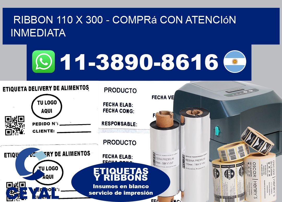 ribbon 110 x 300 - Comprá con atención inmediata