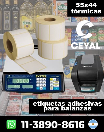 ADHESIVOS PARA BALANZAS – Comprá sin esperar respuestas