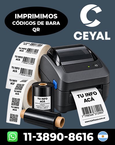 Códigos de barras Impresos - Comprá ahora mismo