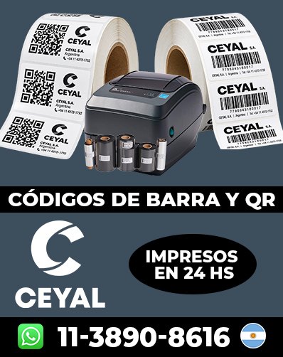 Códigos de barras Impresos – Comprá ahora mismo