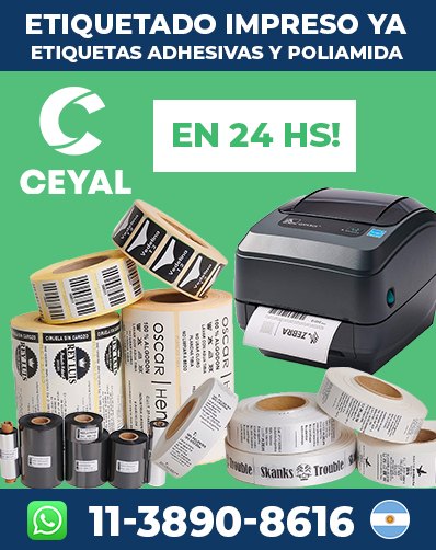 Etiquetas para Embalaje de Ropa argentina