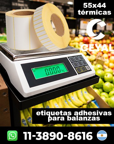 ROLLOS TÉRMICOS PARA BALANZAS - Comprá antes de que se agote
