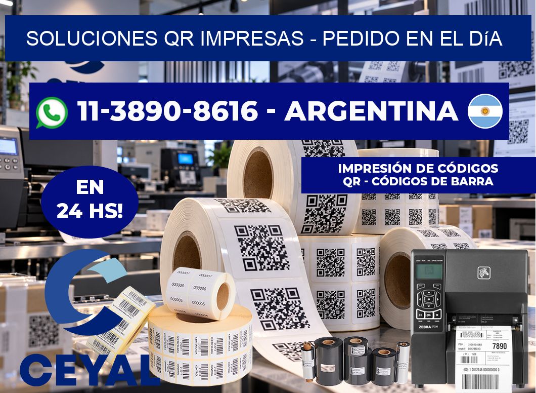 Soluciones QR Impresas - Pedido en el día